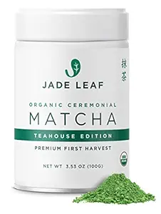 Jade Leaf Matcha Organic Ceremonial Grade Matcha Green Tea Powder