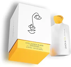 Lemon Collagen Elixir - 5g Wild Caught Marine Collagen with Vitamin C